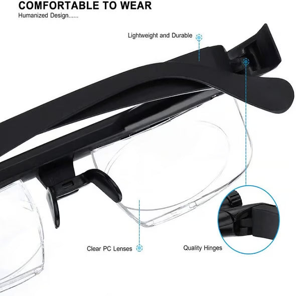 Adjustable Vision Glasses for All Distances