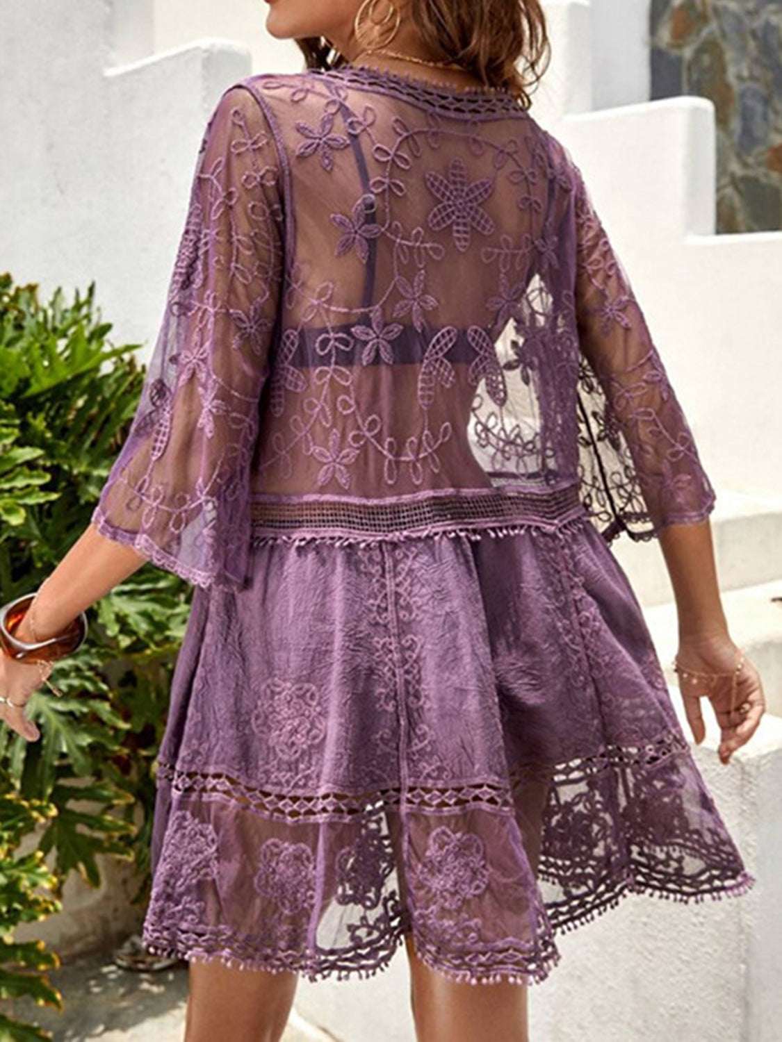 BeachGoddess™ Lace Cover-Up Dress