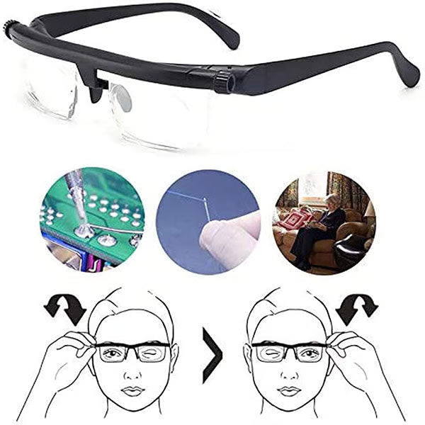 Adjustable Vision Glasses for All Distances