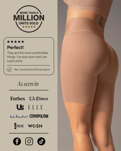 Stay-In-Place Seamless Shapewear Shorts