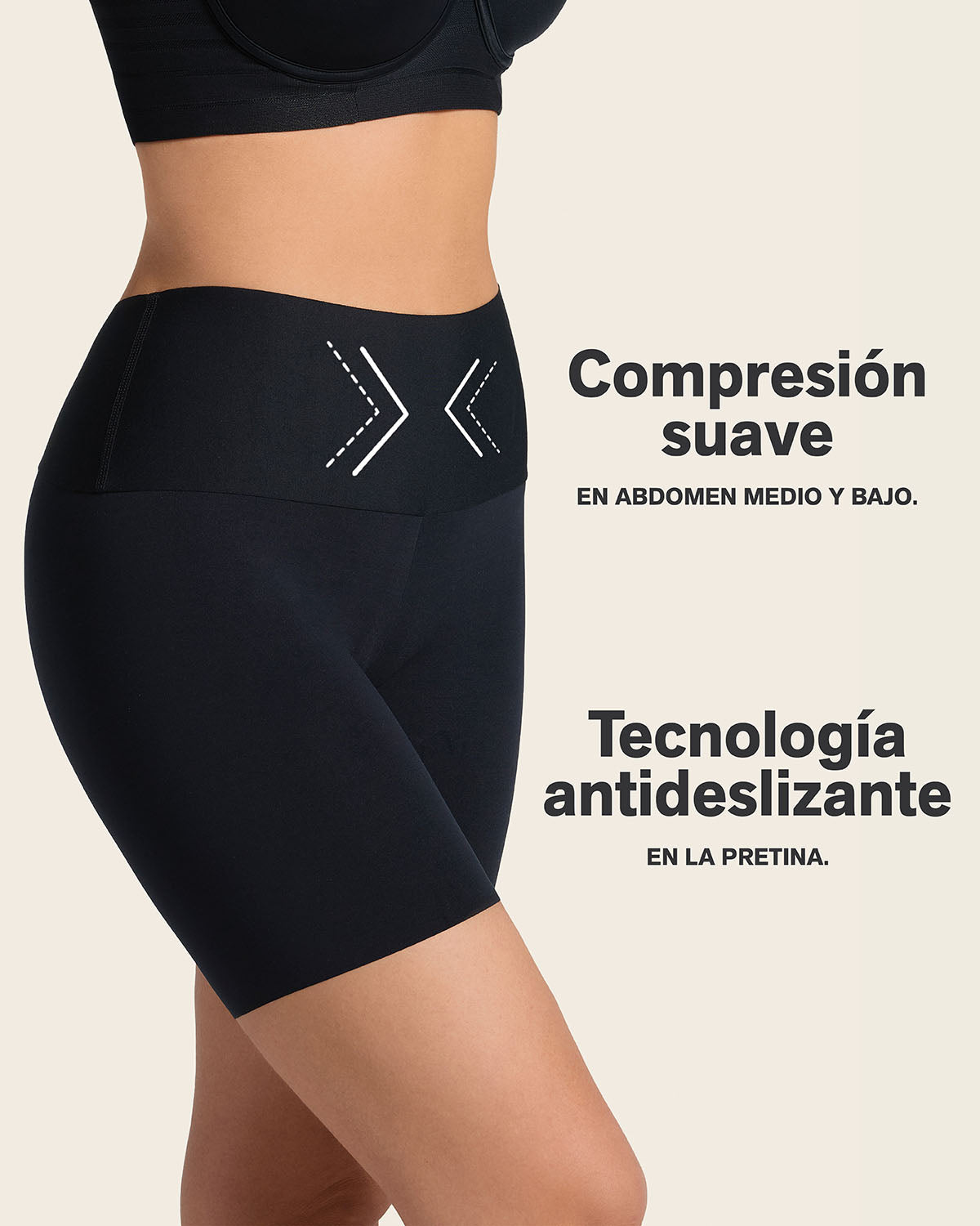 Stay-In-Place Seamless Shapewear Shorts