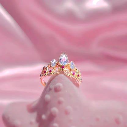 The Celestia Adjustable Crown Ring