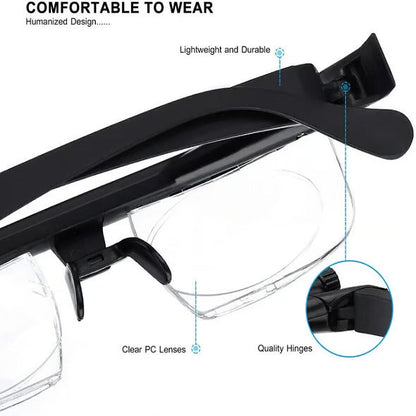 Adjustable Vision Glasses for All Distances
