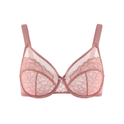 Lace Elegance Minimizer Bra Set